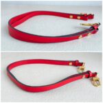 LV Neonoe MM Brown Monogram Coated Canvas with Red Leather and Gold Hardware #GUUUY-2 - Image 17