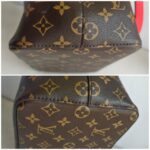 LV Neonoe MM Brown Monogram Coated Canvas with Red Leather and Gold Hardware #GUUUY-2 - Image 16