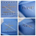 LV Neverfull LV x Jeff Koong Master Monet MM Blue Coated Canvas with Leather and Gold Hardware #GUUCE-1 - Image 24