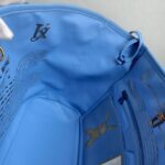 LV Neverfull LV x Jeff Koong Master Monet MM Blue Coated Canvas with Leather and Gold Hardware #GUUCE-1 - Image 41