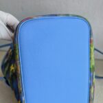 LV Neverfull LV x Jeff Koong Master Monet MM Blue Coated Canvas with Leather and Gold Hardware #GUUCE-1 - Image 11