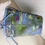 LV Neverfull LV x Jeff Koong Master Monet MM Blue Coated Canvas with Leather and Gold Hardware #GUUCE-1 - Image 7