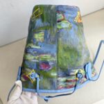 LV Neverfull LV x Jeff Koong Master Monet MM Blue Coated Canvas with Leather and Gold Hardware #GUUCE-1 - Image 9