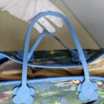 LV Neverfull LV x Jeff Koong Master Monet MM Blue Coated Canvas with Leather and Gold Hardware #GUUCE-1 - Image 29