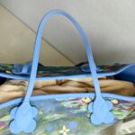 LV Neverfull LV x Jeff Koong Master Monet MM Blue Coated Canvas with Leather and Gold Hardware #GUUCE-1 - Image 27