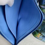 LV Neverfull LV x Jeff Koong Master Monet MM Blue Coated Canvas with Leather and Gold Hardware #GUUCE-1 - Image 46