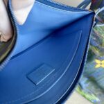 LV Neverfull LV x Jeff Koong Master Monet MM Blue Coated Canvas with Leather and Gold Hardware #GUUCE-1 - Image 48