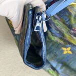 LV Neverfull LV x Jeff Koong Master Monet MM Blue Coated Canvas with Leather and Gold Hardware #GUUCE-1 - Image 49