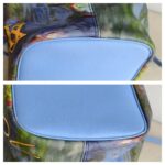 LV Neverfull LV x Jeff Koong Master Monet MM Blue Coated Canvas with Leather and Gold Hardware #GUUCE-1 - Image 18