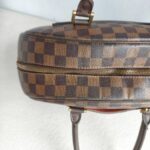 LV Nolita Brown Damier Ebene Coated Canvas with Leather and Gold Hardware #RYLR-1 - Image 9