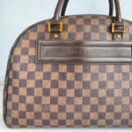 LV Nolita Brown Damier Ebene Coated Canvas with Leather and Gold Hardware #RYLR-1 - Image 5
