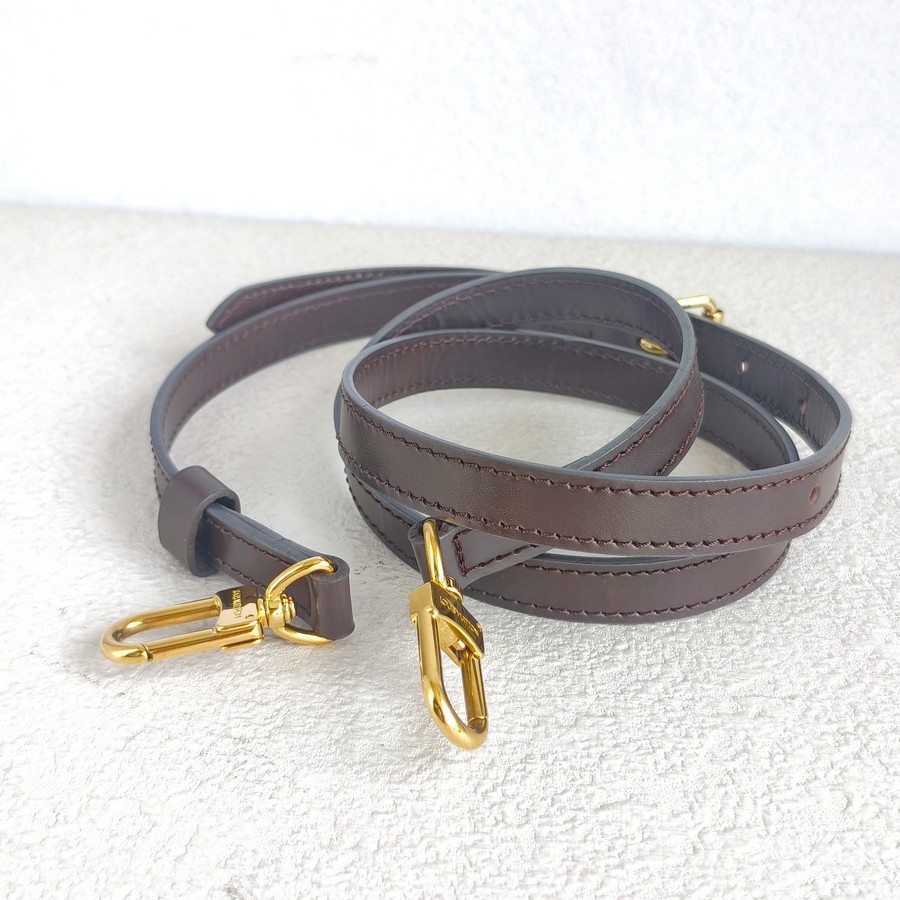 LV Strap Dark Brown Leather and Gold Hardware #RSUC-3