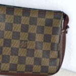 LV Trousse Makeup Pochette Damier Ebene Coated Canvas with Gold Hardware #GUUKT-4 - Image 6