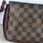 LV Trousse Makeup Pochette Damier Ebene Coated Canvas with Gold Hardware #GUUKT-4 - Image 5