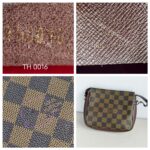 LV Trousse Makeup Pochette Damier Ebene Coated Canvas with Gold Hardware #GUUKT-4 - Image 17