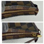 LV Trousse Makeup Pochette Damier Ebene Coated Canvas with Gold Hardware #GUUKT-4 - Image 7