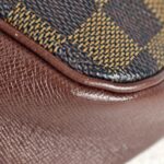 LV Trousse Makeup Pochette Damier Ebene Coated Canvas with Gold Hardware #GUUKT-4 - Image 14