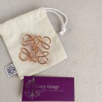 Loewe Anagram Gold Metal Brooch #GUUYR-11 - Image 2