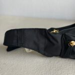 Moschino Waist Pouch Black Nylon with Gold Hardware #GUUUS-2 - Image 3