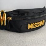 Moschino Waist Pouch Black Nylon with Gold Hardware #GUUUS-2 - Image 4
