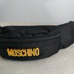 Moschino Waist Pouch Black Nylon with Gold Hardware #GUUUS-2 - Image 5