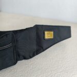 Moschino Waist Pouch Black Nylon with Gold Hardware #GUUUS-2 - Image 7
