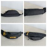 Moschino Waist Pouch Black Nylon with Gold Hardware #GUUUS-2 - Image 2