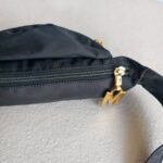 Moschino Waist Pouch Black Nylon with Gold Hardware #GUUUS-2 - Image 11