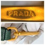Prada BN2435 Bag Green Calf Leather WIth Gold Hardware #GUUCE-3 - Image 17