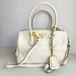 Prada BN2759 Bag White Calf Leather WIth Gold Hardware #GUUCU-3