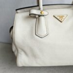 Prada BN2759 Bag White Calf Leather WIth Gold Hardware #GUUCU-3 - Image 3