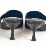 Prada Sandal Black Leather with Silver Hardware #GUUCC-2 - Image 9