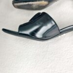 Prada Sandal Black Leather with Silver Hardware #GUUCC-2 - Image 2