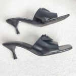 Prada Sandal Black Leather with Silver Hardware #GUUCC-2 - Image 4