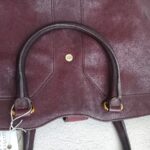 YSL Chyc Tote Burgundy Goatskin with Gold Hardware #GUUUR-1 - Image 23