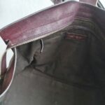 YSL Chyc Tote Burgundy Goatskin with Gold Hardware #GUUUR-1 - Image 31