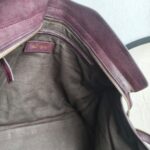 YSL Chyc Tote Burgundy Goatskin with Gold Hardware #GUUUR-1 - Image 32