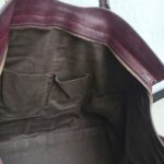 YSL Chyc Tote Burgundy Goatskin with Gold Hardware #GUUUR-1 - Image 34