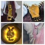 YSL Chyc Tote Burgundy Goatskin with Gold Hardware #GUUUR-1 - Image 28
