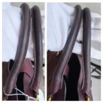 YSL Chyc Tote Burgundy Goatskin with Gold Hardware #GUUUR-1 - Image 25