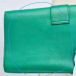 YSL Y-Ligne Clutch Green Leather with Gold Hardware #GUUUK-1 - Image 5