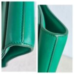 YSL Y-Ligne Clutch Green Leather with Gold Hardware #GUUUK-1 - Image 10