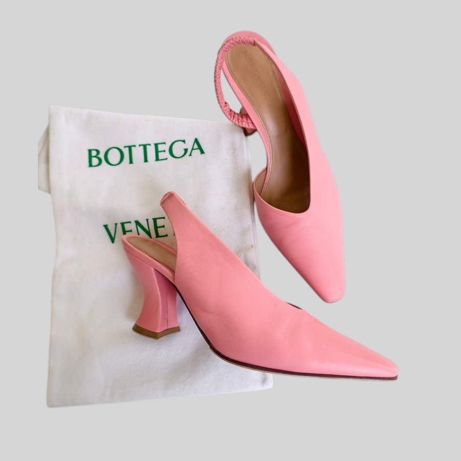 Bottega Veneta Almond Size 38 Pink Lambskin #GUUSS-1