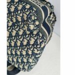 C.Dior Dior Travel Backpack Blue/Black Oblique Jacquard Canvas with Leather and Silver Hardware #GUUTY-1 - Image 15