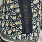 C.Dior Dior Travel Backpack Blue/Black Oblique Jacquard Canvas with Leather and Silver Hardware #GUUTY-1 - Image 7