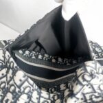 C.Dior Dior Travel Backpack Blue/Black Oblique Jacquard Canvas with Leather and Silver Hardware #GUUTY-1 - Image 24