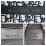 C.Dior Dior Travel Backpack Blue/Black Oblique Jacquard Canvas with Leather and Silver Hardware #GUUTY-1 - Image 23