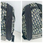 C.Dior Dior Travel Backpack Blue/Black Oblique Jacquard Canvas with Leather and Silver Hardware #GUUTY-1 - Image 21