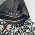 C.Dior Dior Travel Backpack Blue/Black Oblique Jacquard Canvas with Leather and Silver Hardware #GUUTY-1 - Image 25