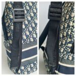 C.Dior Dior Travel Backpack Blue/Black Oblique Jacquard Canvas with Leather and Silver Hardware #GUUTY-1 - Image 19